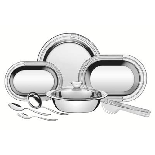 JUEGO PARA SERVIR EN ACERO INOXIDABLE 8 PIEZAS CICLO 64510/890