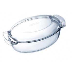 pirex alex germany ovalado con tapa 3.5 lt